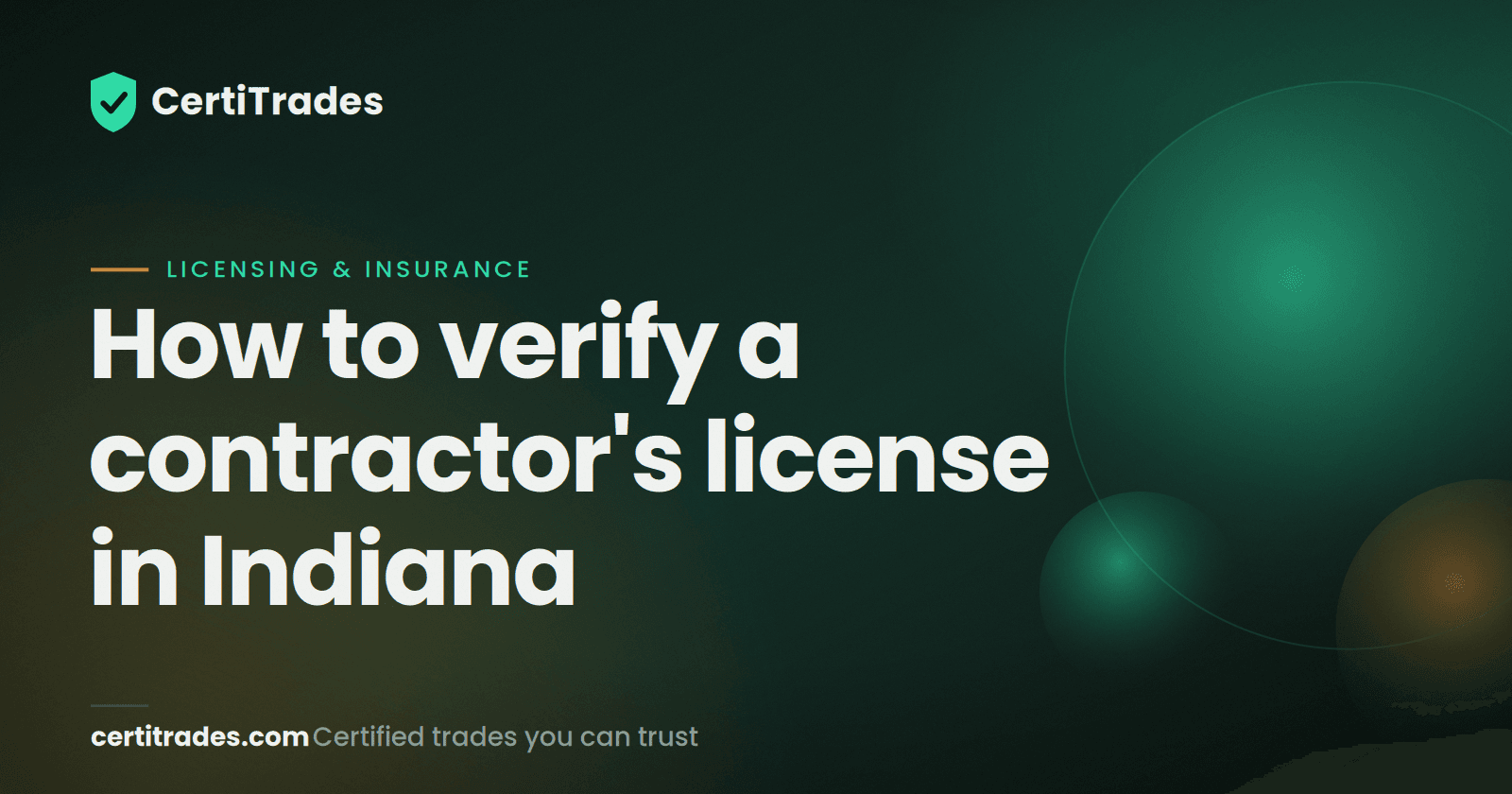 Contractor's License in Indiana