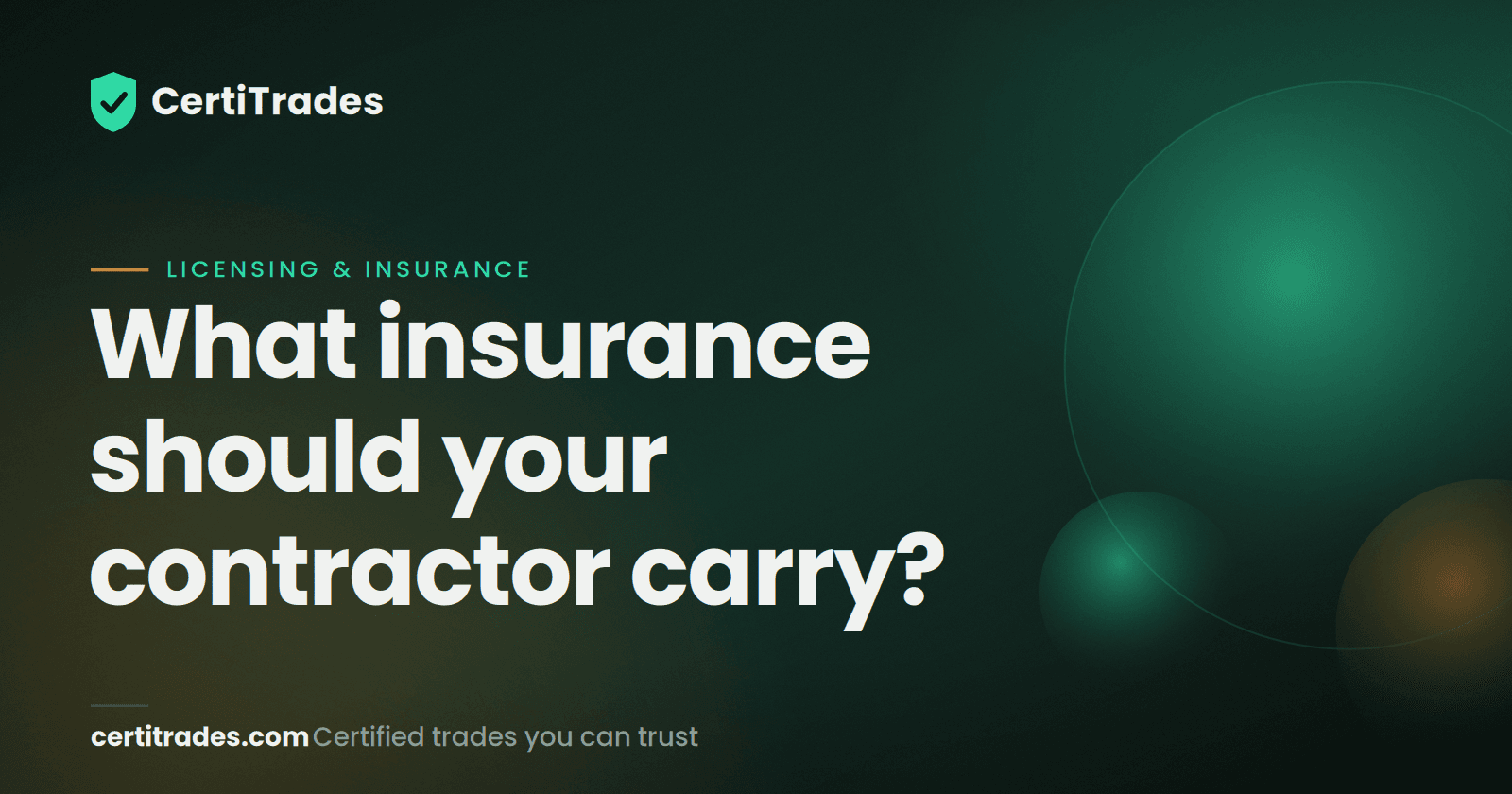 Contractors Insurance Requirements